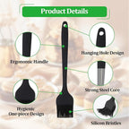 3 PCS Silicone Basting Pastry Brush,Heat Resistant Cooking Brush for Oil Butter Sauce,Premium Cooking Brush for Sauce Marinade Meat Glazing