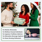 Matcha Whisk Bowl Set, 7PCS All-in-One Japanese Tea Set Includes Matcha Bowl with Spout, Bamboo Whisk (Chasen) with Stand, Scoop, Sifter, Complete Kit for Ceremony, Gift for Matcha Tea Lovers（Pink)
