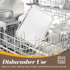12 Pcs Baking Sheet Stainless Steel Cookie Small Metal Sheet Pans Professional Rectangle Oven Trays Kitchen Baking Cooking and Toaster, Oven and Dishwasher Safe(7.1x5.1x0.79Inch)