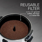 Homecraft 100-Cup Coffee Urn and Hot Beverage Dispenser with Dripless Faucet, Quick-Brewing, Stainless Steel