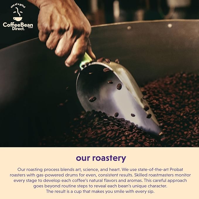 Coffee Bean Direct Ethiopian Yirgacheffe, Whole Bean Coffee, Light Roast, 2.5 Pound Bag (Pack of 1)
