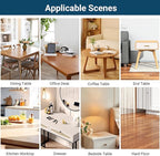 Clear Table Cover Protector Rectangle 42 x 78 Inch, 2.0mm Transparent Plastic Table Protector Waterproof, Anti-Scratch Clear Desk Mat for Office Desktop Dresser Dining Table, FDA Compliant