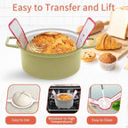 10 Inch Round & Oval Sourdough Proofing Basket Set, Banneton Bread Proofing Basket with Starter Jar, Sourdough Starter Kit Includes Bread Knife & Bread Board Natural Rattan for Perfect Loaves
