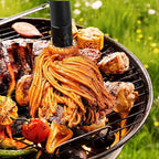 GEEKHOM Grill Basting Mop, Grilling Basting Mops Brushes with Long Wood Handle and Replacement Heads BBQ Sauce Brush for Barbecue Baking Smoking Roasting Steak Cooking, 18+14inch