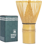 Traditional Japanese Matcha Whisk, 100-Prong Handcrafted Bamboo Chasen (Tea Whisk), Essential Tool for Whisking Ceremonial Grade Matcha Powder