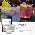 Snowy River Pearl, Cocktail & Margarita Sugar Rimmer - Vibrant Color Glass Rimming Sugar with Medium Crystal Texture - 4oz