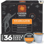Copper Moon Single Serve Coffee Pods for Keurig K-Cup Brewers, Medium Roast, Stargazer Blend, 36 Count
