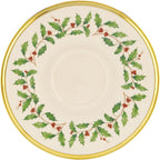 Lenox 146504040 Holiday Tea Saucer, Christmas Theme
