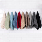 All-Clad Solid Kitchen Towel: Highly Absorbent, Super Soft Long Lasting - 100% Cotton, 17"x30" Tea Towel for Cleaning & Drying Dishes, Pans, Glassware, or Countertops, (1-Pack), Black