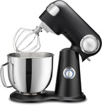 Cuisinart Stand Mixer, 12 Speed, 5.5 Quart Stainless Steel Bowl, Chef’s Whisk, Mixing Paddle, Dough Hook, Splash Guard w/ Pour Spout, Poppy Seed, SM-50PSNAS