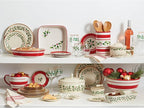 Lenox 6122048 Holiday 12-Piece-Plate-&-Mug Set, Christmas Dinnerware, Hosting