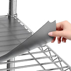 Sterling Shelf Liners for Wire Shelf System: Set of 5 in Graphite: 13.4 x 23.2 inch: Plastic Wire Shelving Mats