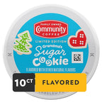 Community Coffee Grandma's Sugar Cookie Keurig K-Cup Pods, Limited Edition Holiday Flavor, Natural Ingredients, 10 Count (Pack of 1)