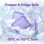 Freezer Storage Containers, 10 Pcs Assorted Containers with Lids Value Pack│Flexible even when frozen│Freezer safe│Anti-freezer burn│BPA-free│Stackable│Made in Korea