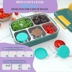 6x1.6 Oz Salad Dressing Containers With Lids, Small Leakproof Reusable Stainless Steel Salad Dressing Container To Go For Lunch Boxes,Sauce containers, Picnics,Travel Meal Prep And Kitchen Storage.
