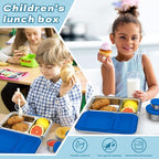 Bento-Style Stainless Steel Lunch Box -2 Compartment Stainless Steel Lunch Box - 2 Containers for Kids & Adults Dishwasher Safe Steel Lunch Boxes for kids