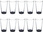 Libbey Pint Glass 16 oz. Set of 10, Bulk Pack - Beer Glasses, Heavy Duty Drinkware - Black