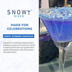 Snowy River Blue Dream, Cocktail & Margarita Sugar Rimmer - Vibrant Naturally Colored Sugar for Cocktail Rimming, Baking & Decorating, Medium Crystal - 8oz