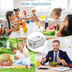 4 PCS Bento Boxes, 550 ML Stainless Steel Lunch Boxes, Food Storage Containers, Portable Metal Lunch Containers, Lockable Clips to Leak Proof, Reusable Dishwasher Safe Lunch Snack Boxes