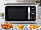 Farberware 1.2 Cu. Ft. Countertop Microwave Oven – 1000 Watts Power, Smart Sensor Auto Cook Settings, Defrost, Easy Clean and Child Safety Lock - Stainless