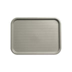 Carlisle FoodService Products Cafe Fast Food Cafeteria Tray with Patterned Surface for Cafeterias, Fast Food, And Dining Room, Plastic, 16.31 X 12.06 X 0.7 Inches, Gray, (Pack of 24)