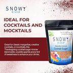 Snowy River Thanksgiving, Cocktail & Margarita Sugar Rimmer - Vibrant Naturally Colored Sugar for Cocktail Rimming, Baking & Decorating, Medium Crystal - 4oz