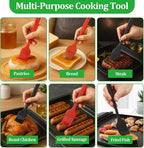3 PCS Silicone Basting Pastry Brush,Heat Resistant Cooking Brush for Oil Butter Sauce,Premium Cooking Brush for Sauce Marinade Meat Glazing