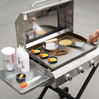 Stanbroil 10 Piece Griddle Breakfast Kit, Complete Griddle Accessories Set for Blackstone, Pancake Batter Dispenser, Stainless Steel Bacon Press & Scraper, Basting Brush, 4 Egg Rings & 2 Oil Bottle