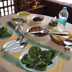 6 PCS Stainless Steel Serving Utensils, 10 Inch Serving Spoons for Buffet Large Hosting Metal Spoons, Silverware Set Tongs for Serving Food Parties Catering