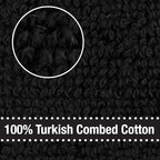 All-Clad Solid Kitchen Towel: Highly Absorbent, Super Soft Long Lasting - 100% Cotton, 17"x30" Tea Towel for Cleaning & Drying Dishes, Pans, Glassware, or Countertops, (1-Pack), Black