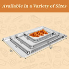 12 Pack Half Size Baking Sheet Pans, Aluminum Commercial Cookie Sheets Non-Stick, 18"x13"