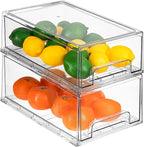 Sorbus Medium Clear Storage Drawers (4 Pack)
