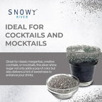 Snowy River Silver, Cocktail & Margarita Sugar Rimmer - Vibrant Naturally Colored Sugar for Cocktail Rimming, Baking & Decorating, Medium Crystal - 16oz