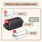 11x5 Inch Cast Iron Bread Loaf Pan With Lid，5.8 Qt Large Loaf Pan For Sourdough Bread Baking, Pre-Seasoned Heavy Duty Dutch Oven Bread Pan For a Crispy Crust