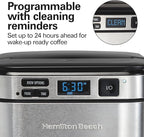 Hamilton Beach 12 Cup Programmable Coffee Maker, FrontFill™ Drip Coffee Maker