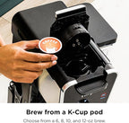 Ninja R-CFP300 DualBrew Pro Specialty 12-Cup Coffee Maker with Glass Carafe, K-Cup, 4 Brew Styles, Built-In Frother, Black - Certified Refurbished