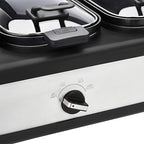 Amazon Basics Stainless Steel 3 x 2.5 Quarts Triple Slow Cooker, Brushed Stainless Steel