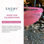 Snowy River Pink, Cocktail & Margarita Sugar Rimmer - Vibrant Color Glass Rimming Sugar with Medium Crystal Texture - 4oz