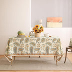 patdrea Designer Vintage French Rectangle Table Cloth,Italian Floral Wrinkle Free Farmhouse Tablecloth,Decor Table Cover for Kitchen Dining,Christmas,Tea Party,Thanksgiving,55"x87"-Lysaniya