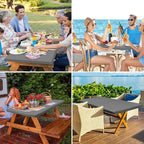 homing Rectangle Table Cloth Cover, Waterproof Polyester Elastic Fitted Tablecloth, Fits for 6 Foot Folding Tables, Washable Table Protector for Picnic, Camping, Outdoor (Grey, 30" x 72")