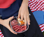 Yumbox Snack Bowl, Leakproof 3 Compartments, Removable Lid, Microwave, Dishwasher Safe, Kids Snacks, Granola Bowl, Snacks for school, work, travel