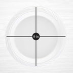 100 Count Disposable 9 Inch White Plastic Dinner Plates large