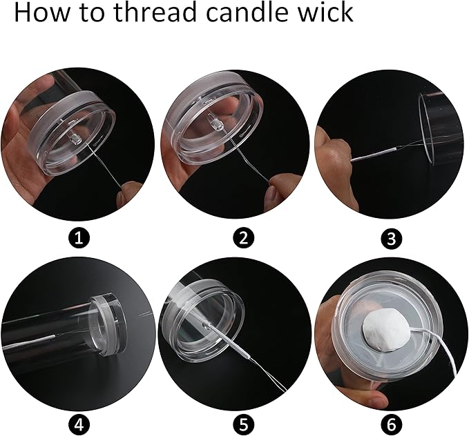 MILIVIXAY 2PCS Pillar Candle Mold -Height: 5.0inch,Diameter:2.0inch-30ft Long Wicks, 2pcs Wick Holders, a Mold Sealer and a Lead Wire Included as a Gift