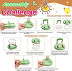 Bento Lunch Box with 8oz Soup Thermo,Kids Leakproof 4 Compartment Lunch Food Containers with Sauce Cup and Ice Pack,Kids Thermo Insulated Hot Food Jar and Lunch Bag for School,Trvael-Green
