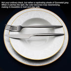 20 Piece Luxury Silverware Set for 4 Black Mirror-Polished 18/10 Stainless Steel Heavy Flatware Set Modern Cutlery Set Knife/Fork/Spoon with Gifts for Home & Restaurant