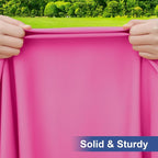 homing Rectangle Table Cloth Cover, Waterproof Polyester Elastic Fitted Tablecloth, Fits for 8 Foot Folding Tables, Washable Table Protector for Picnic, Camping, Outdoor (Rose Pink, 30" x 96")