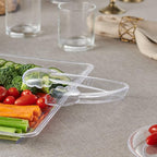 [Clear Tongs 12'' Inches] Plasticpro 12'' Serving Tongs Heavy Duty Reusable Kitchen and BBQ Clear Serving Tongs for party's, Caterings, Events, Buffet, Weddings, And every Day use Pack of 12