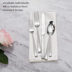 KEAWELL Premium Imperial 4-Piece 6.5 inch Spoon Set – Heavy Duty 18/10 Stainless Steel Flatware with Smooth Rounded Edges, Dishwasher Safe for Sophisticated Dining (4, Teaspoons)