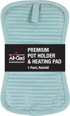 All-Clad Premium Pot Holder & Hot Pad: Heat Resistant up to 500 Degrees - 100% Cotton, 10"x6.25" Hot Pad for Kitchen and Barbeque, 1-Pack, Rainfall