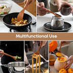 13 Pcs Wooden Cooking Utensil Set with Gift Box – Natural Wooden Spoons for Cooking & Serving, Nonstick Friendly, Perfect Housewarming & Holiday Gift